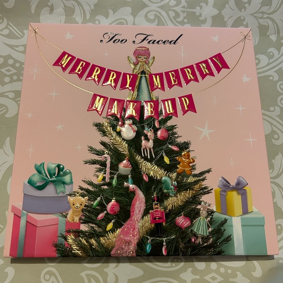 🍭Too Faced Merry Merry Makeup Set New Eye Shadows Blush Bronzer 🍭 New - Picture 1 of 2
